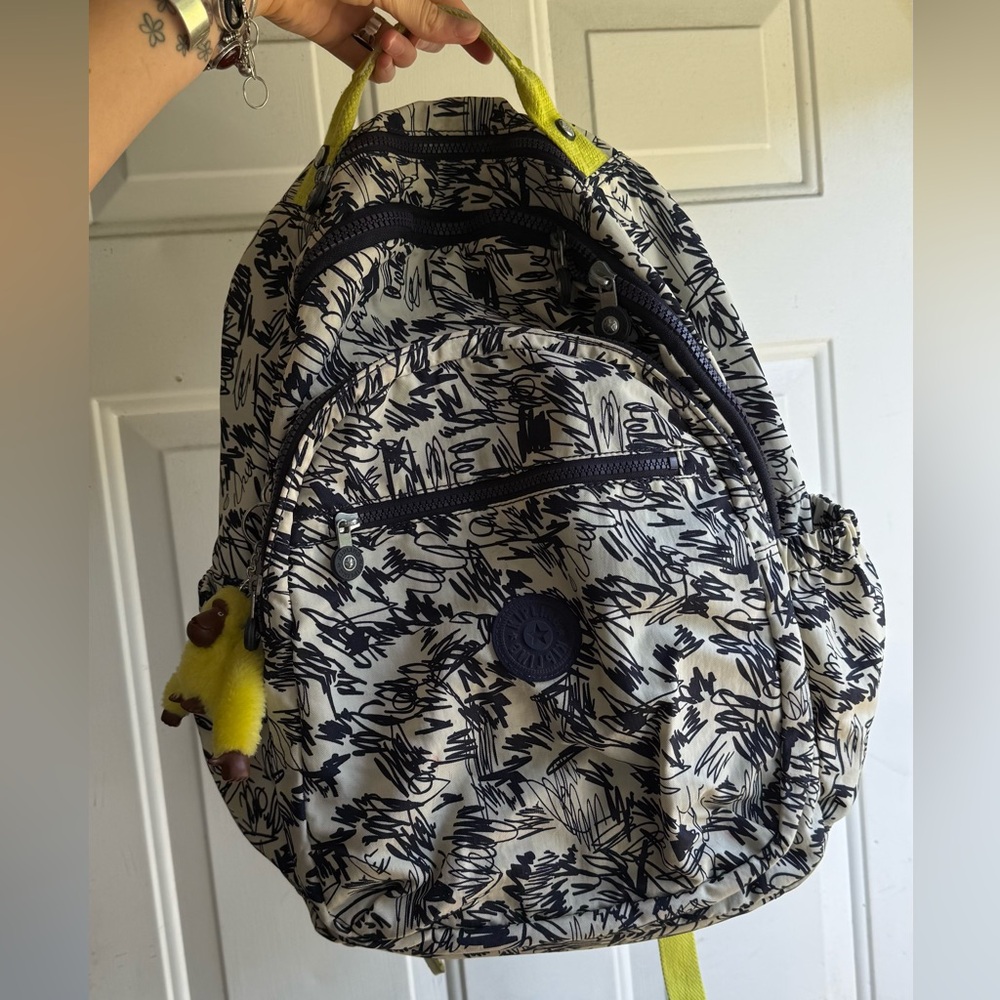 Kipling Scribble Fun Block Backpack With Laptop P… - image 2